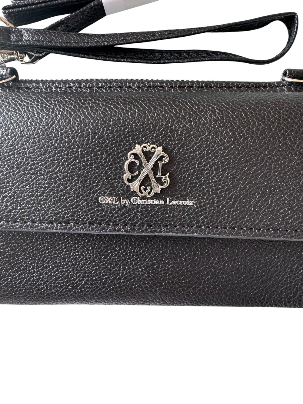 NWT CXL by Christian Lacroix Blake Pebble Flap Crossbody Bag Wristlet - Picture 2 of 5